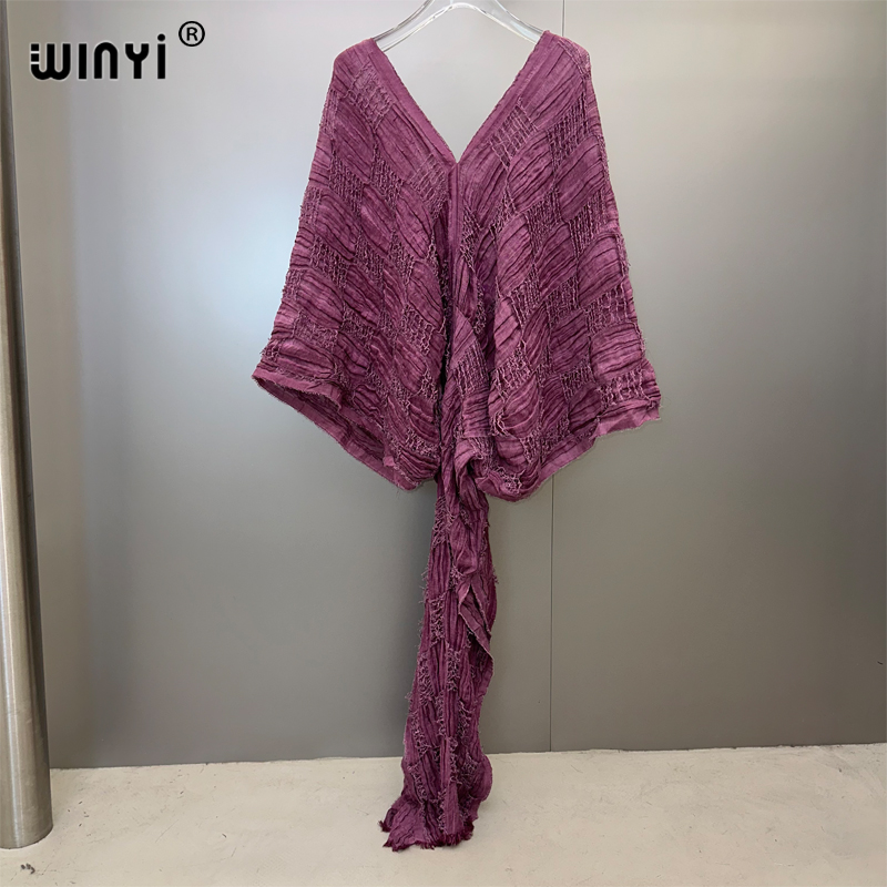 Cover Up Kaftan - WINYI kaftan Tie-DYE Make ชุดเก่าฤดูร้อน V