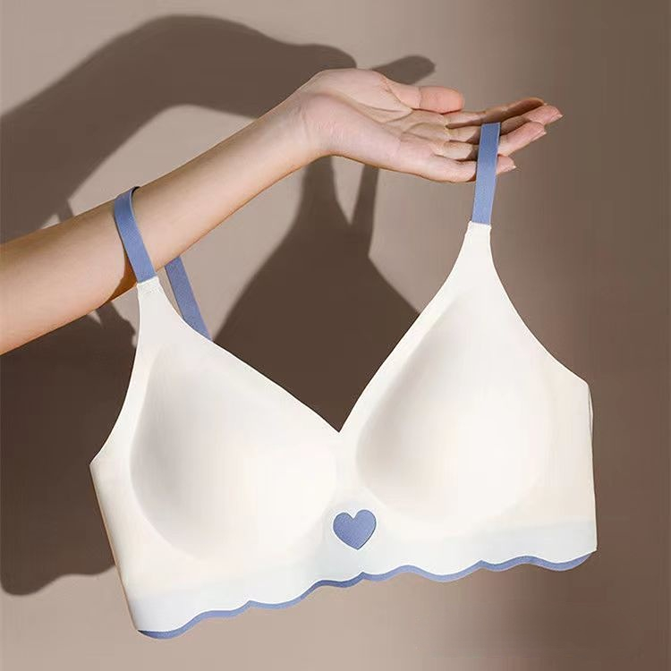 Bralette Triangle Set - ที่มองไม่เห็นชุดชั้นในสำหรับสตรีชุดชั้นในเซ็กซี่ Deep Vneck Push Up ชุดชั้นในไร้สาย