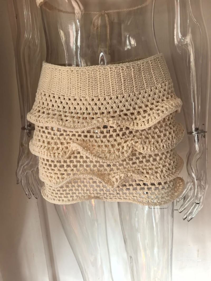 ชุดเซ็ต 2 ชิ้นสำหรับวันหยุดพัก - Crop Top Crochet บทวิจารณ์และราคา