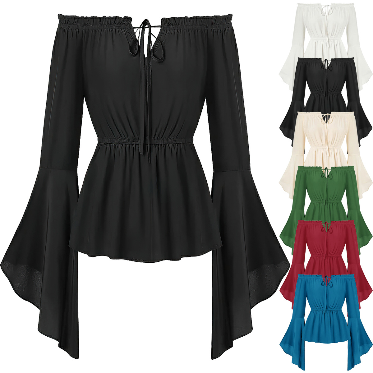 เสื้อคลุมสไตล์ยุคกลางแบบเปิดไห - Blouse Off Shoulder บทวิจารณ์และราคา