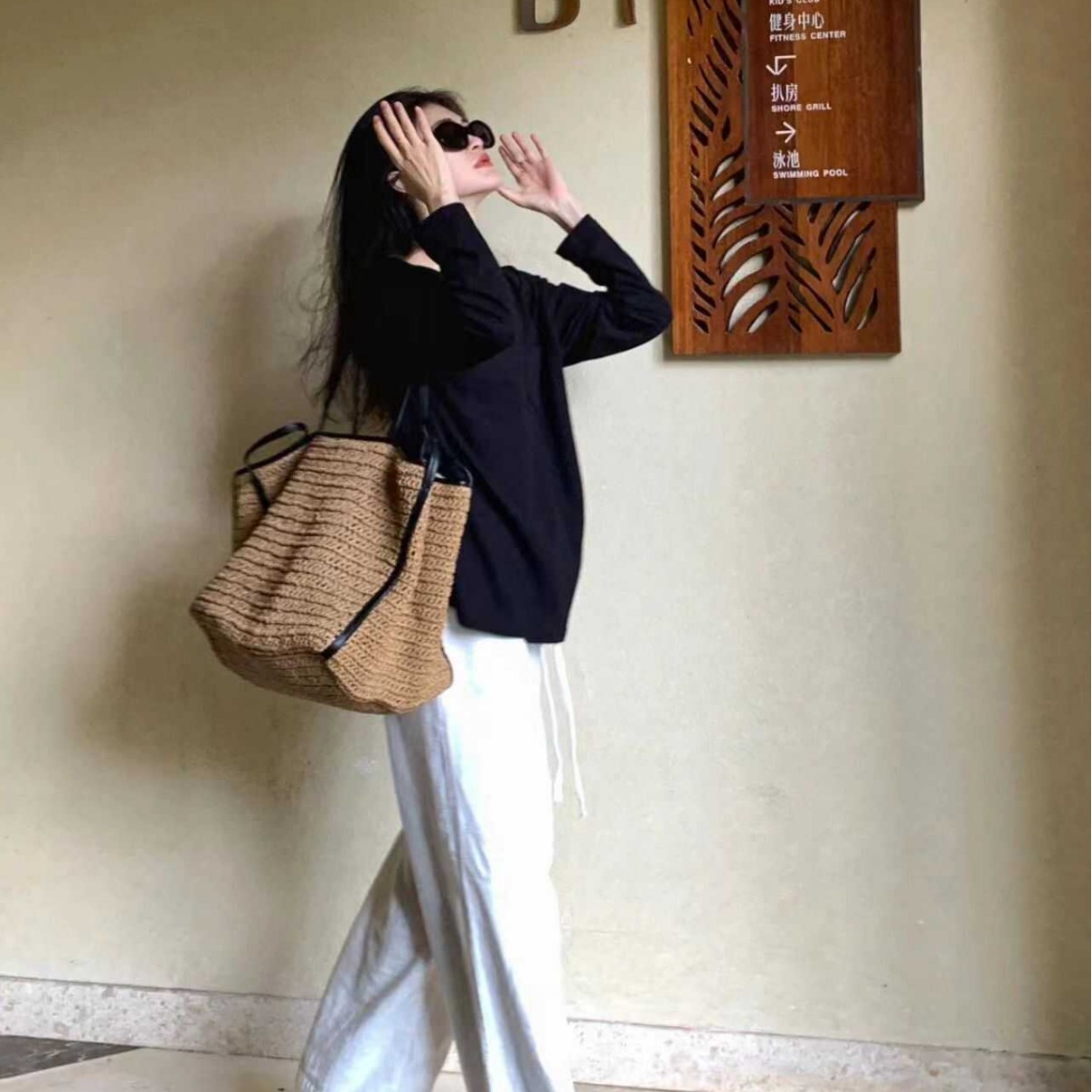 ใหม่ทอกระเป๋าออกแบบสําหรับกระเ - Crochet Bag Raffia บทวิจารณ์และราคา