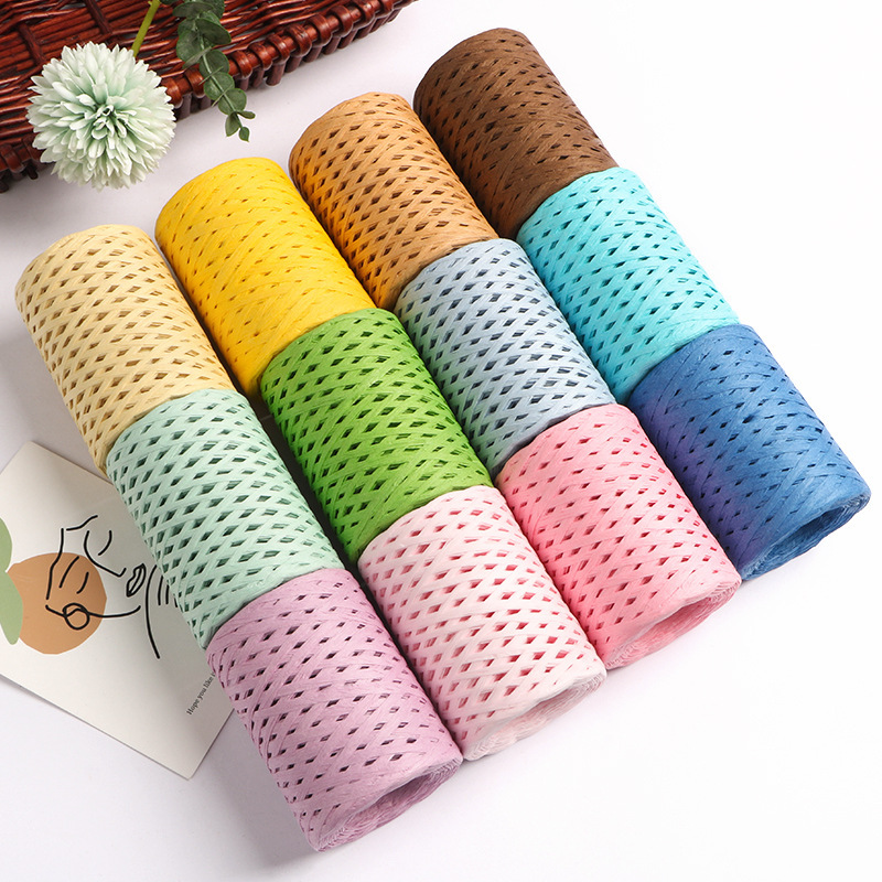 150M ธรรมชาติ Raffia ฟางเส้นด้ - Crochet Bag Raffia บทวิจารณ์และราคา