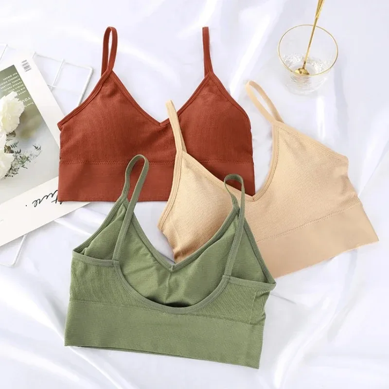ผู้หญิงไม่มีรอยต่อ Push Up Bra - Bralette Triangle Set บทวิจารณ์และราคา