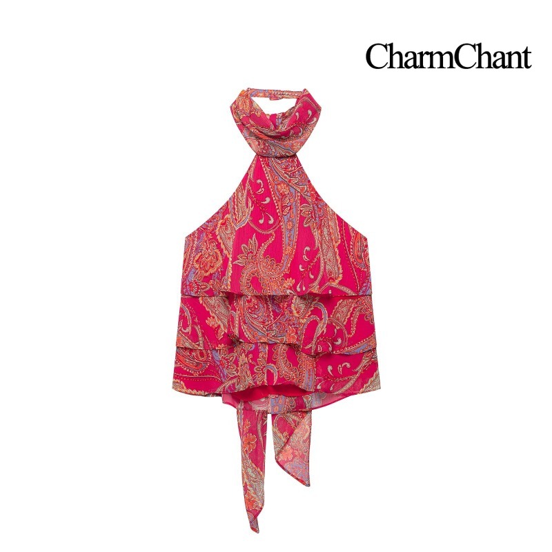ชุดเซ็ต 2 ชิ้นสำหรับผู้หญิง CH - Romper Floral Print บทวิจารณ์และราคา