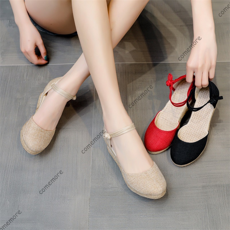 Comemore รองเท้าแตะส้นสูงรองเท - Wedge Espadrille Women บทวิจารณ์และราคา