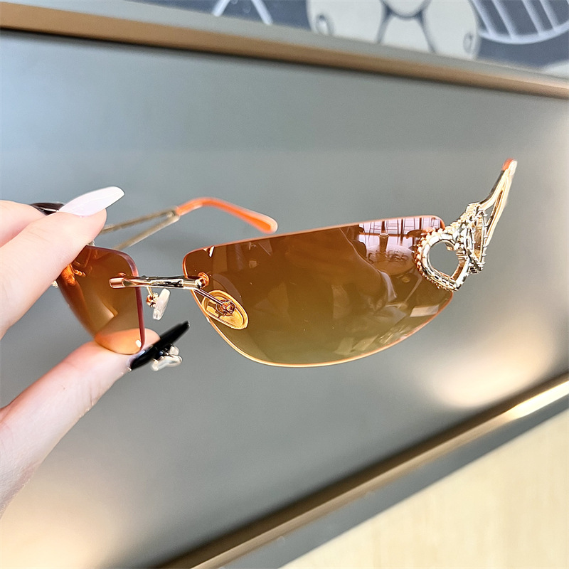 แว่นกันแดดทรงแคทอายแบบไร้กรอบ  - Sunglasses Cat Eye บทวิจารณ์และราคา