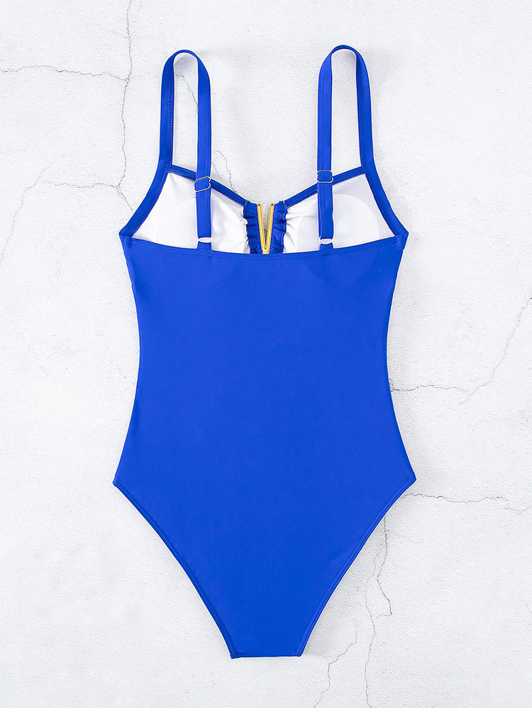 Cikini ชุดว่ายน้ำสายเดี่ยวคอวี - Swimsuit Bikini Ruched บทวิจารณ์และราคา
