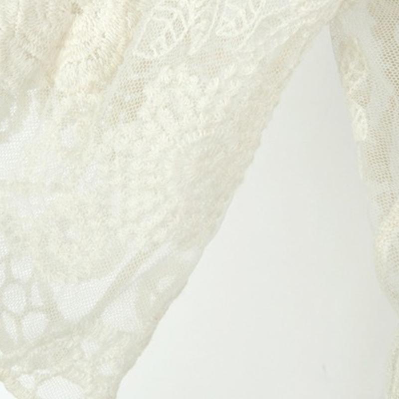 ผู้หญิงลูกไม้เปิดด้านหน้าชุดกิ - Kimono Sheer Floral บทวิจารณ์และราคา