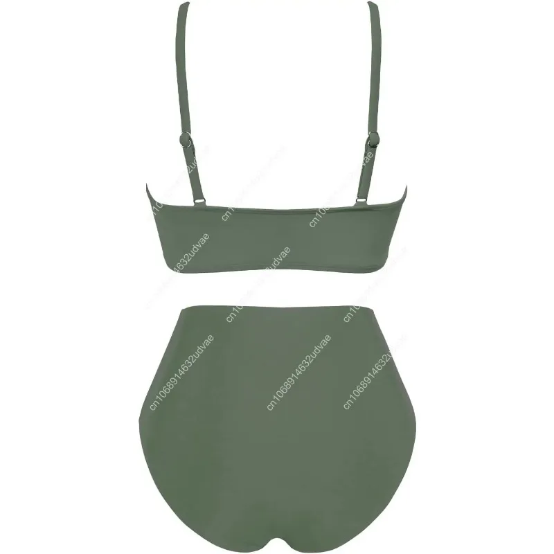 ชุดบิกินี่เอวสูงสำหรับผู้หญิง  - Swimsuit Bikini Ruched บทวิจารณ์และราคา