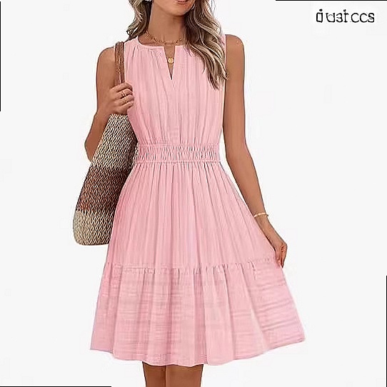 เดรสแขนกุดสำหรับผู้หญิงฤดูใบไม - Linen Dress Wrap บทวิจารณ์และราคา