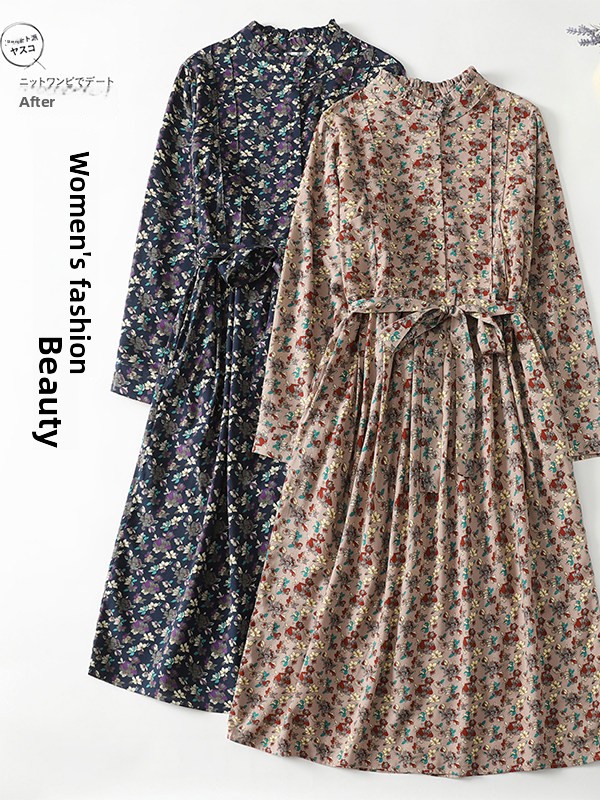 เดรสทรงเอพิมพ์ลายดอกไม้สุดหรูส - Midi Skirt Floral บทวิจารณ์และราคา