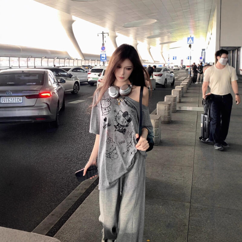 เสื้อป้องกันแสงแดด เฮลโล คิตตี - Blouse Off Shoulder บทวิจารณ์และราคา