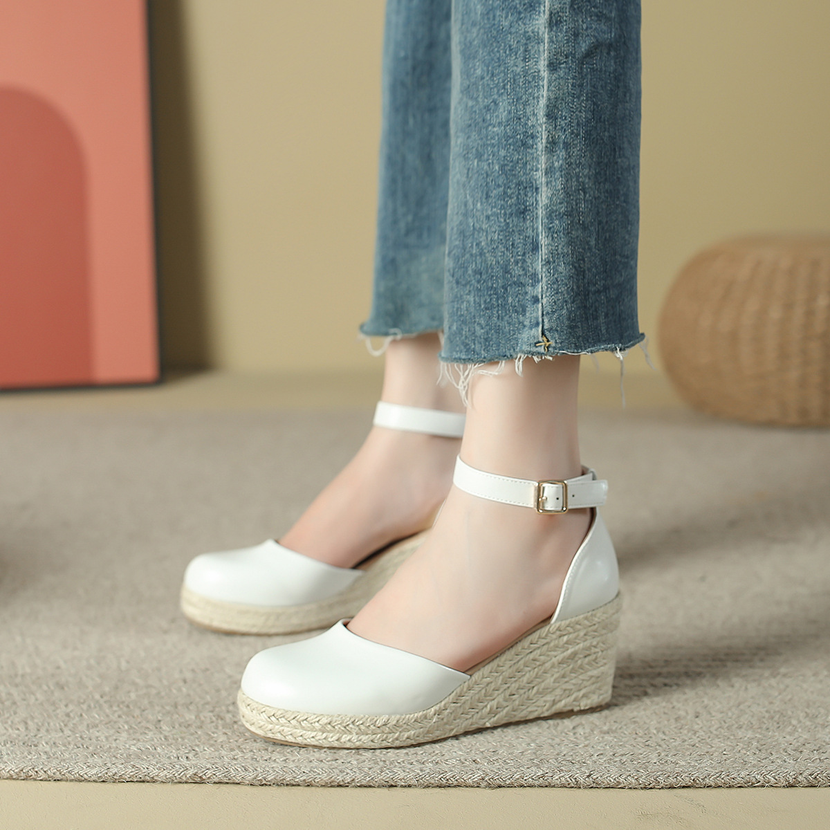 รองเท้าแตะส้นเตารีดแบบสานสำหรั - Wedge Espadrille Women บทวิจารณ์และราคา