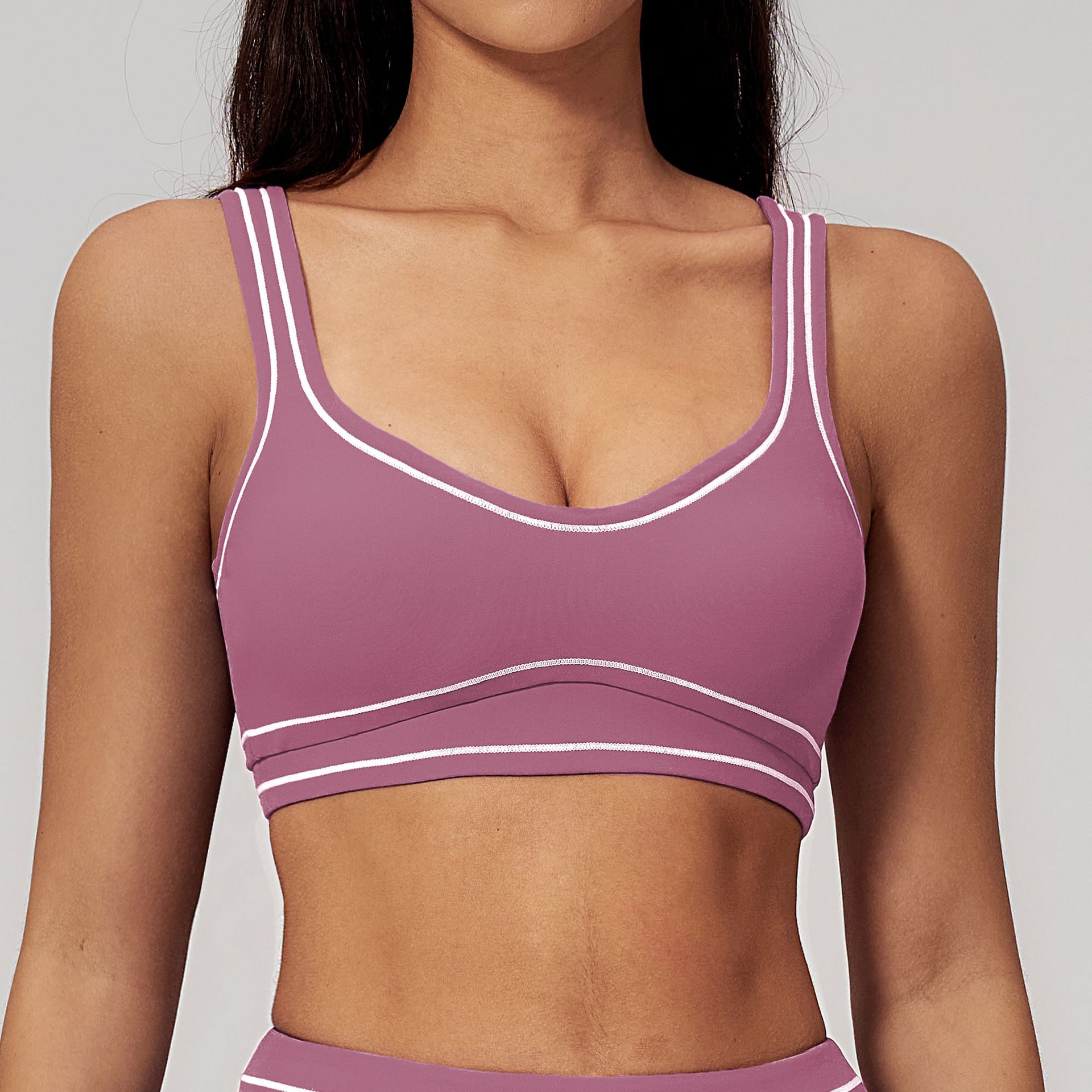 เสื้อชั้นในโยคะสำหรับผู้หญิง ป - Bralette Triangle Set บทวิจารณ์และราคา