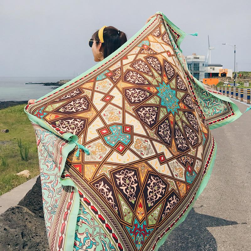 2018 ใหม่ 90x180 ซม.ผ้าฝ้าย Pa - Cover Up Kaftan บทวิจารณ์และราคา