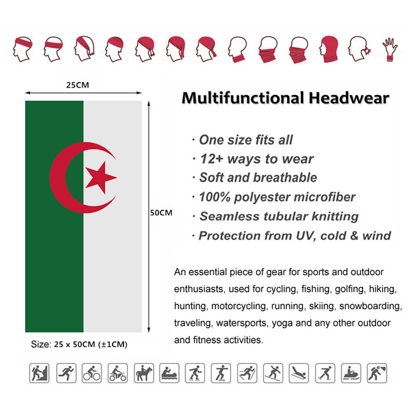 หมวกคลุมศีรษะผ้าพันคอลายธงอัลจ - Headband Summer Knit บทวิจารณ์และราคา
