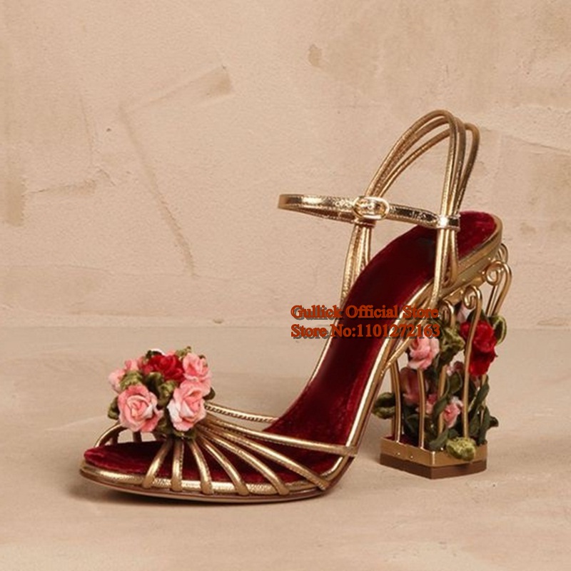 Luxury Bird Cage ผู้หญิงรองเท้ - Sandal Strappy Heeled บทวิจารณ์และราคา