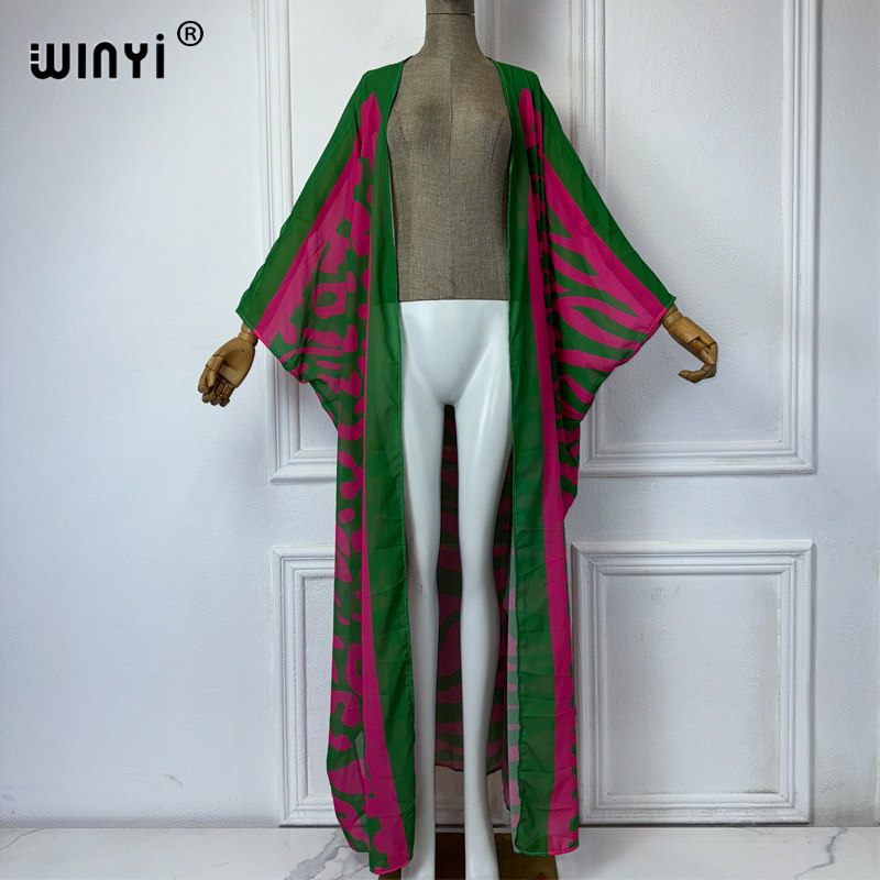 WINYI Africa ชุดกิโมโนลายโบฮีเ - Cover Up Kaftan บทวิจารณ์และราคา