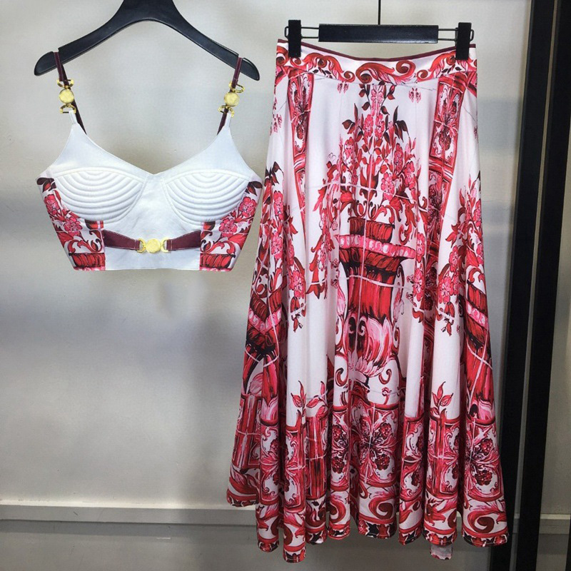 ชุด2ชิ้นลายครามโบฮีเมียนสีฟ้าแ - Romper Floral Print บทวิจารณ์และราคา