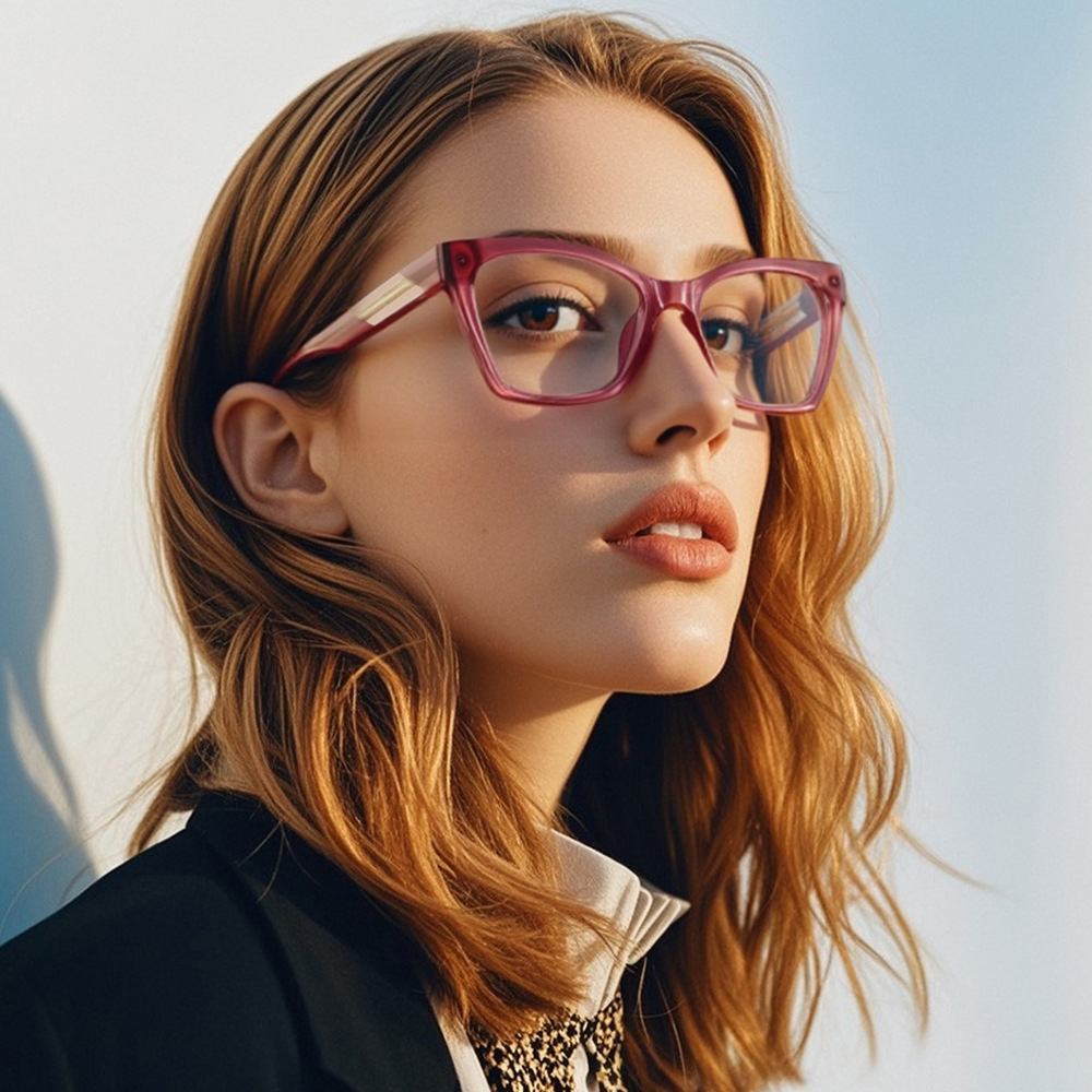 กรอบแว่นตา Cat Eye ขนาดใหญ่ ป้ - Sunglasses Cat Eye บทวิจารณ์และราคา