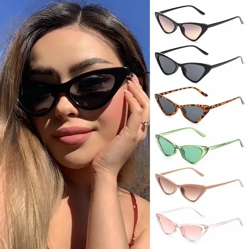 แว่นกันแดดทรงแคทอายวินเทจสำหรั - Sunglasses Cat Eye บทวิจารณ์และราคา